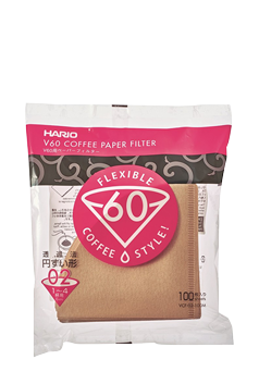 Hario V60 Filter Papers 02 (unbleached-pack of 100)