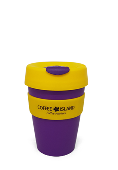 KeepCup Plastic 12oz (purple-yellow)